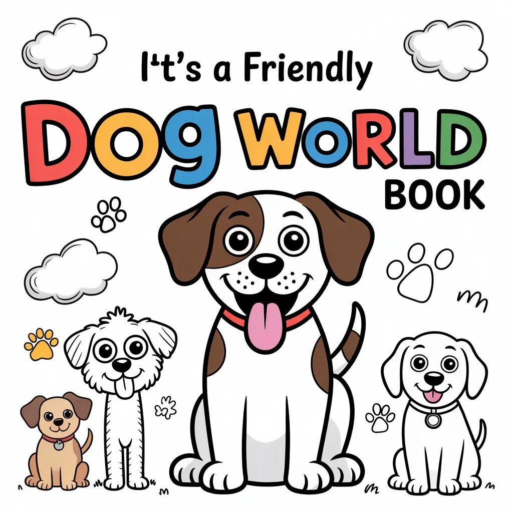 It’s a Dog’s World – Fun & Friendly Dog Coloring Book (Digital Printable PDF) Smarthelper